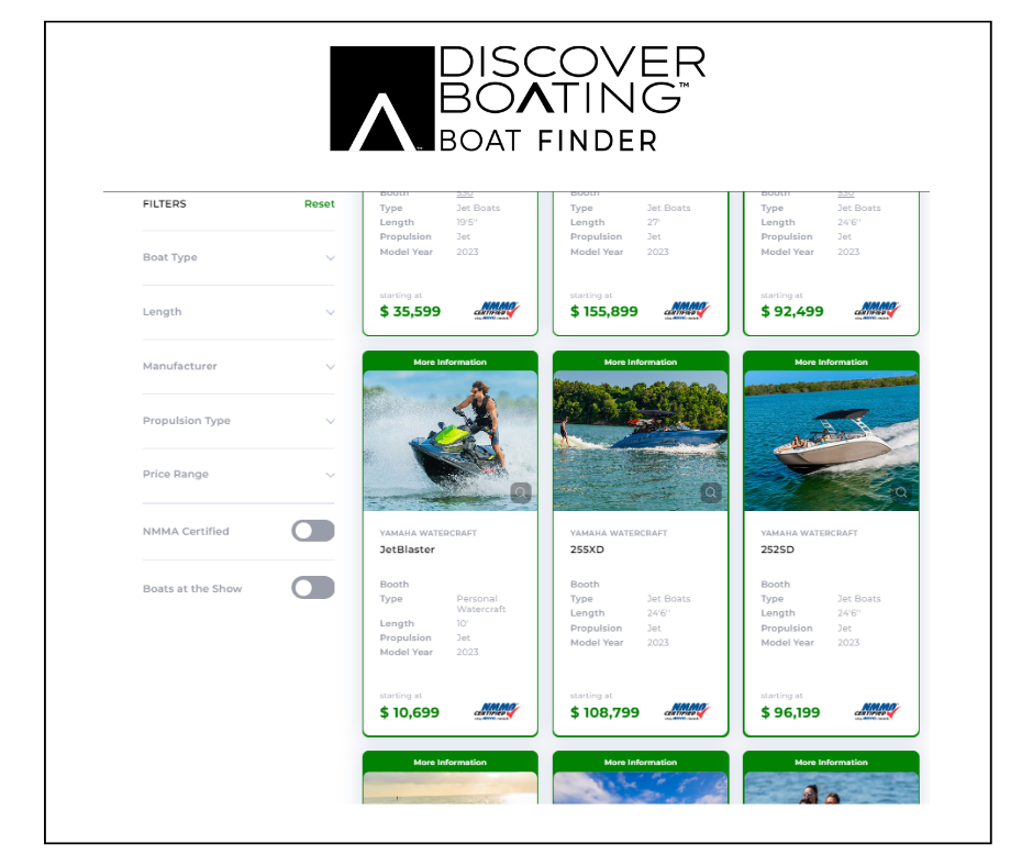 Boat Finder Enhanced Boat Cards Offer More Customization Options