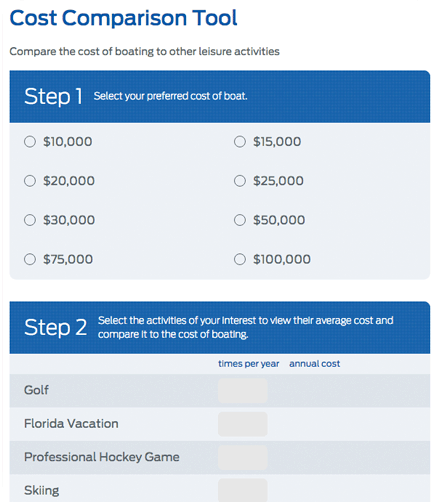 Cost Comparison Tool