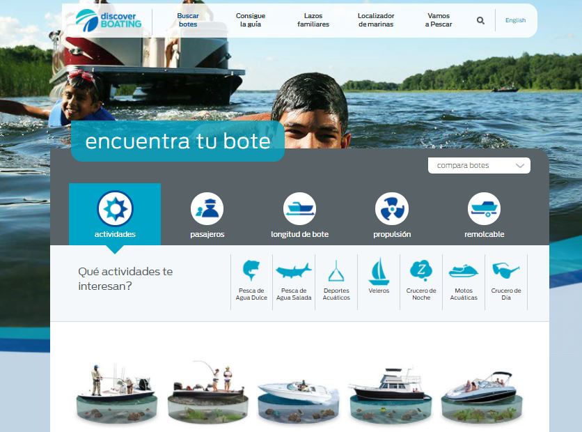Discover Boating Launches Spanish Language site